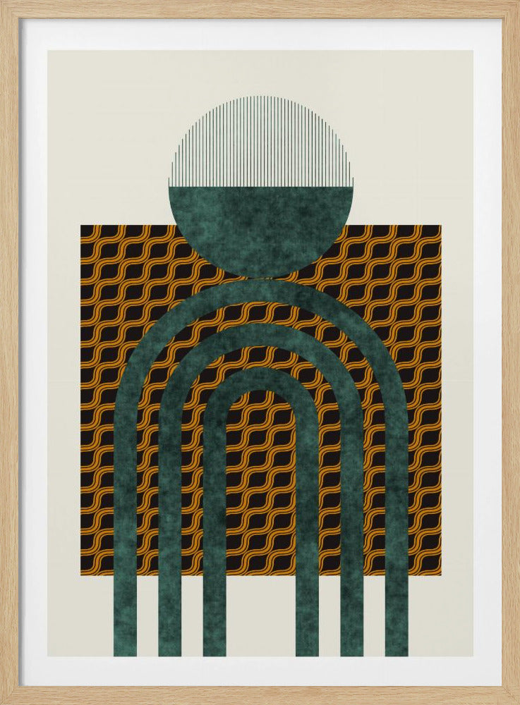 Strukturierte Komposition aus der Mitte des Jahrhunderts 5 | Poster
