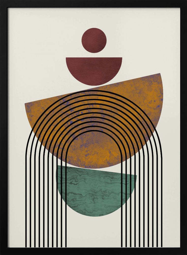 Textured Mid Century Composition | Poster
