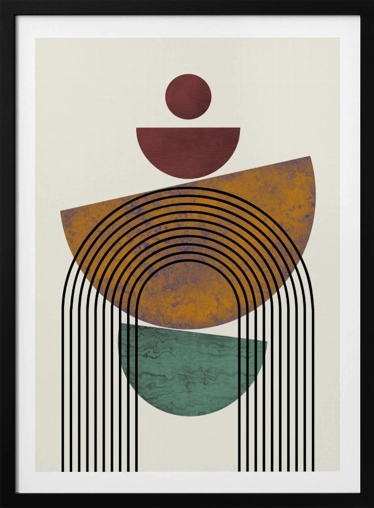 Textured Mid Century Composition | Poster