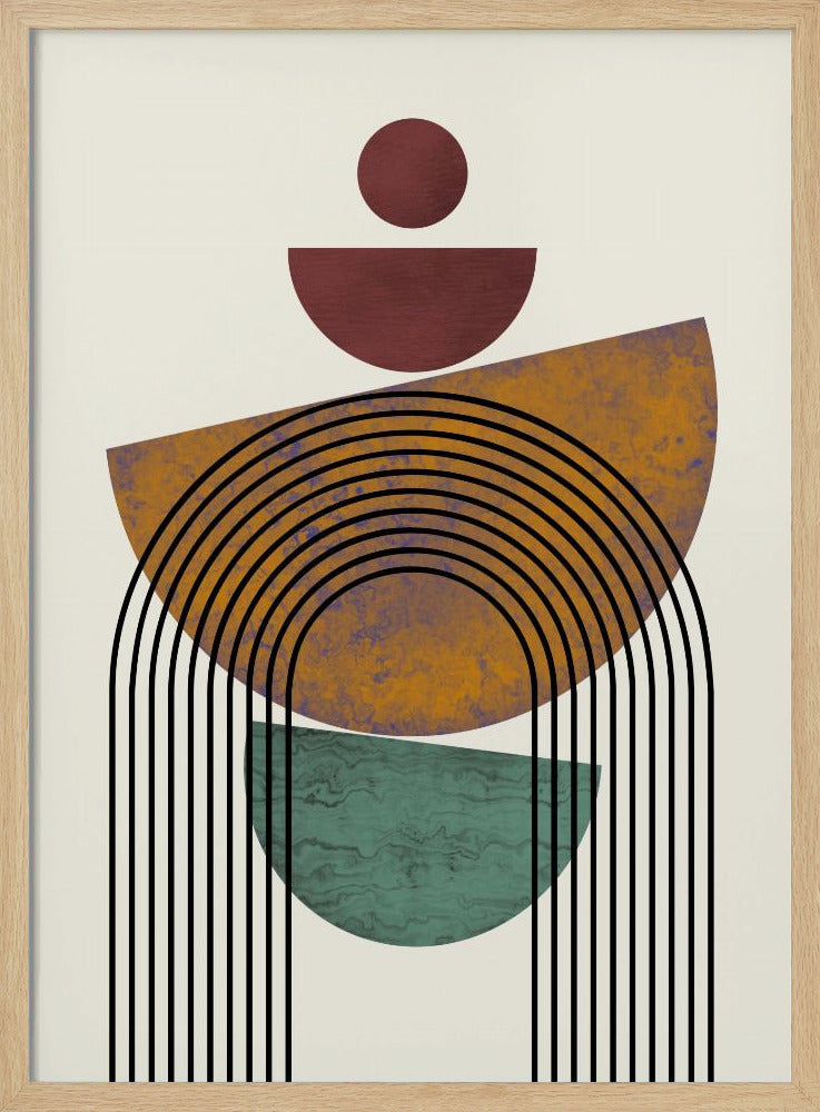 Textured Mid Century Composition | Poster