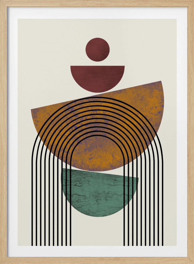 Textured Mid Century Composition | Poster