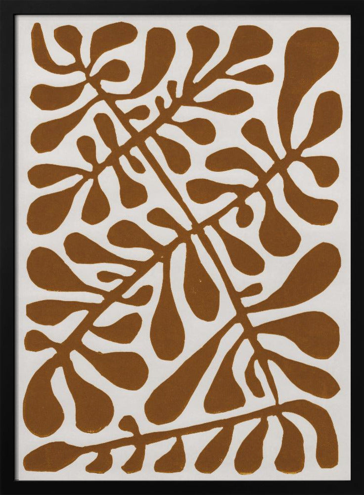 Linocut Plant #2 | Poster