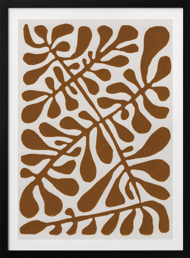 Linocut Plant #2 | Poster