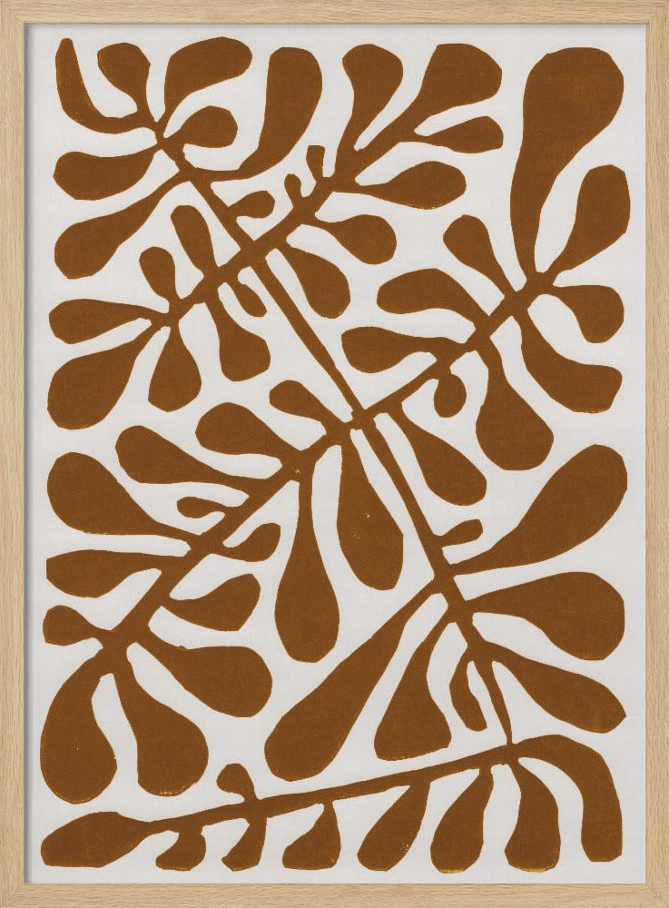 Linocut Plant #2 | Poster