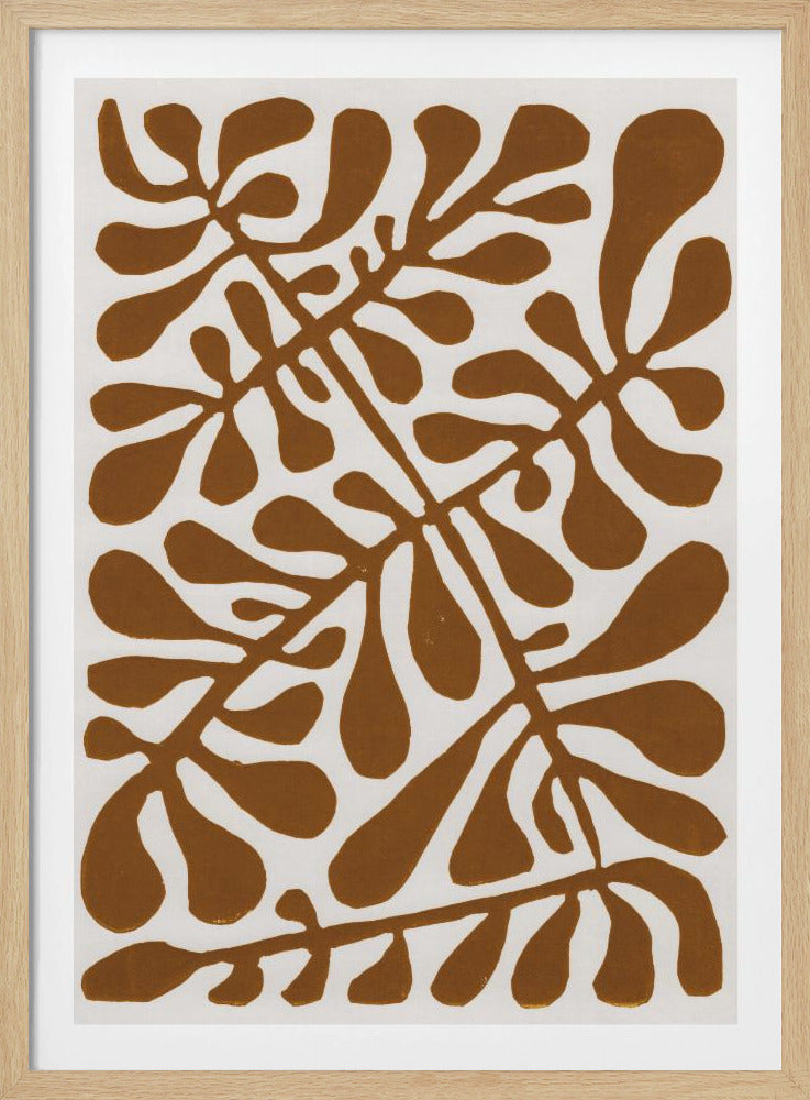 Linocut Plant #2 | Poster