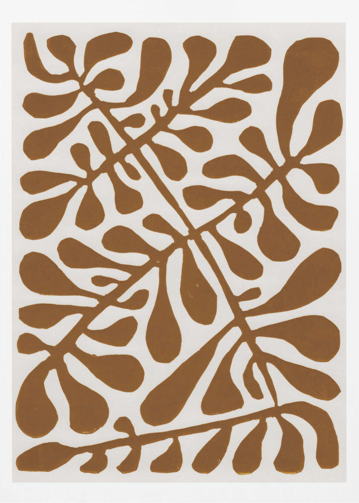 Linocut Plant #2 | Poster