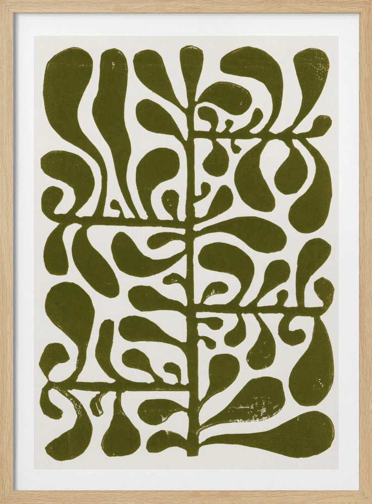 Linocut Plant #1 | Poster