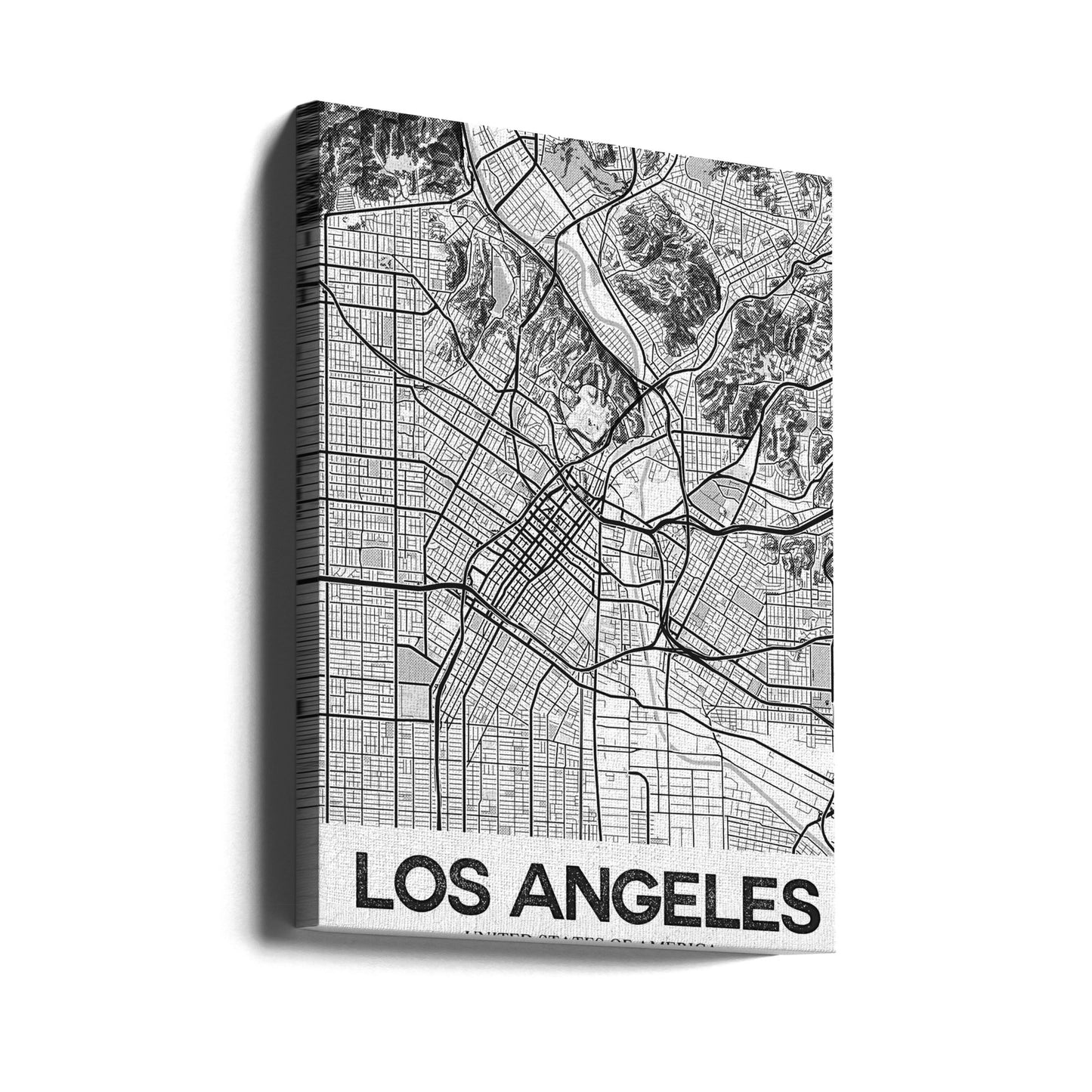 Los Angeles Biały | Wydruki na łótnie