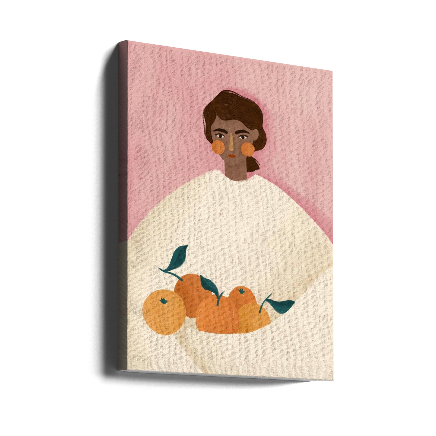 La mujer con las naranjas | Impresiones en Lienzo