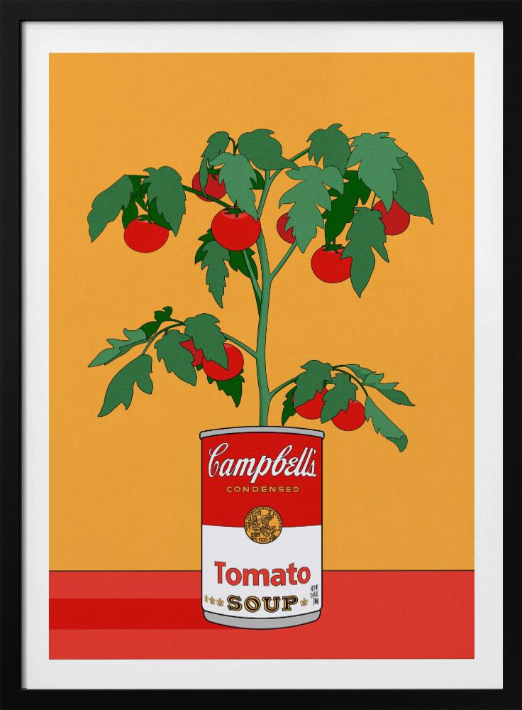 Campbells Soup Tomato Plant Retro Illustration | Poster