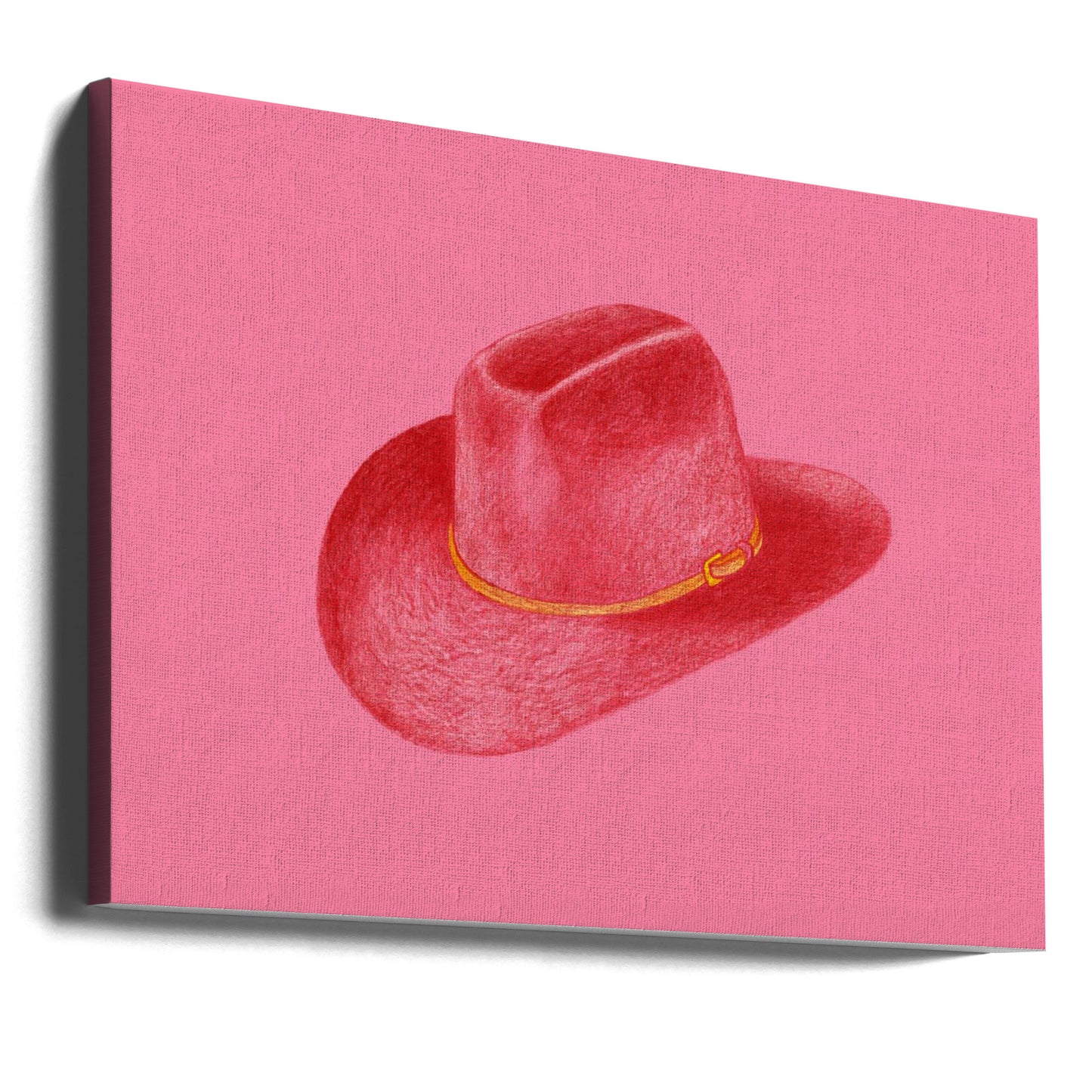 Punainen Stetson Pinkillä | Canvastaulut