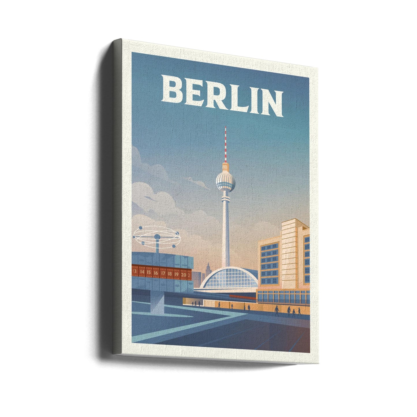 Impression de voyage sur le paysage urbain de Berlin | Tableaux sur Toile