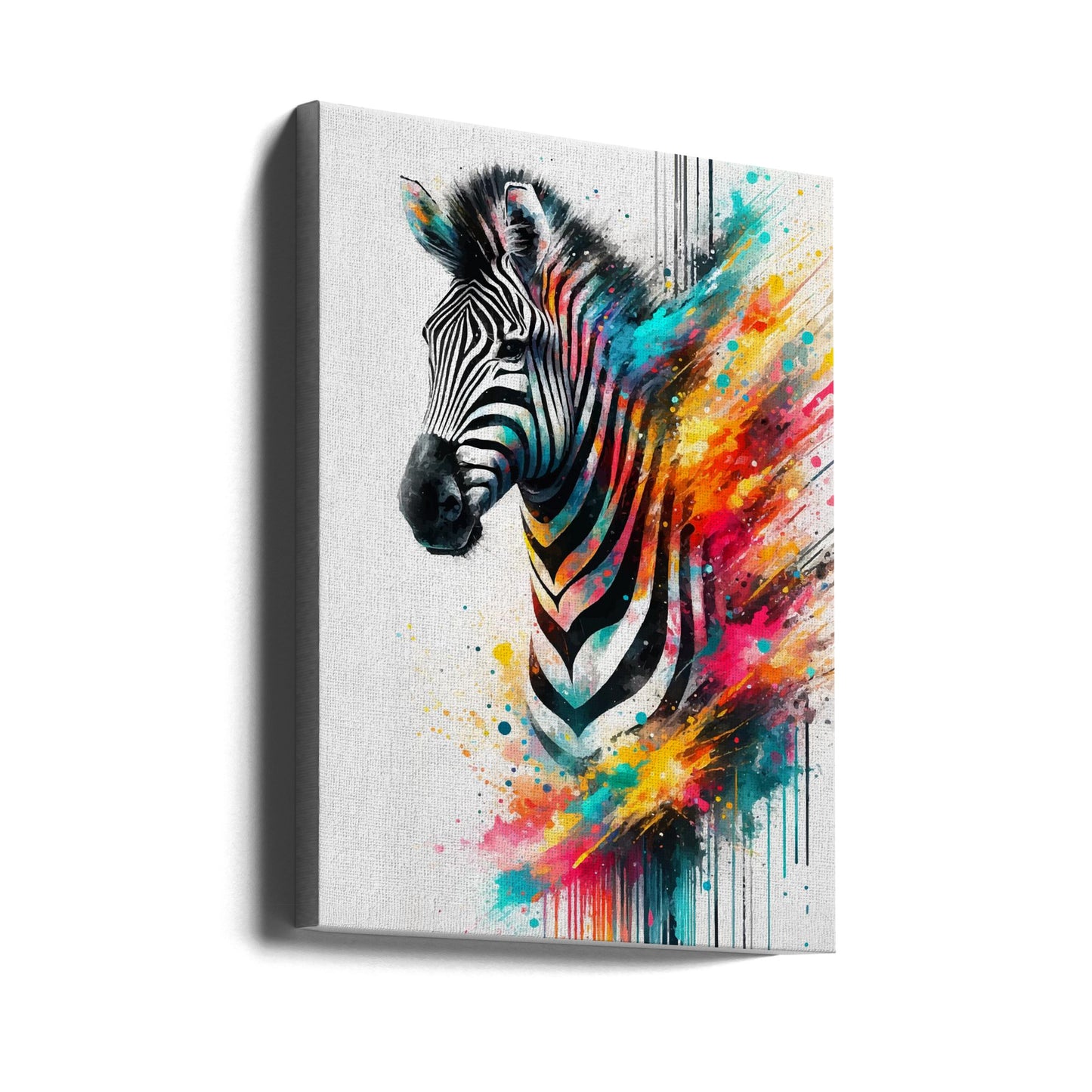 Buntes Zebra | Leinwand-Bilder