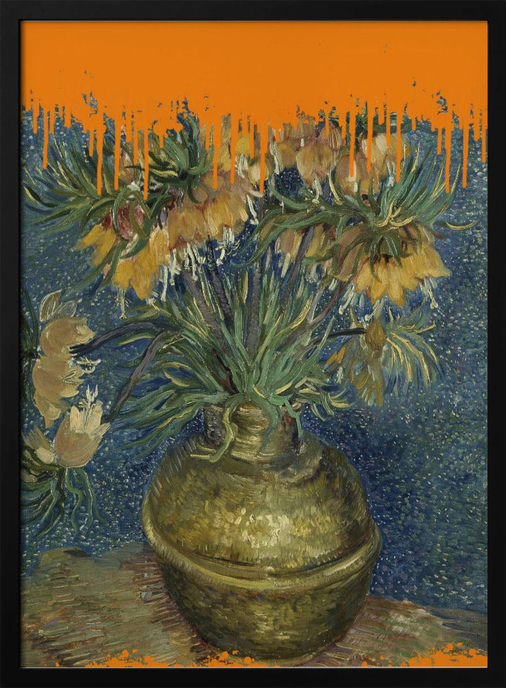 Collage Sonnenblumen und der Spritzer Van Gogh | Poster