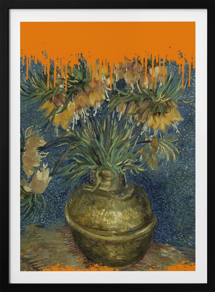Collage Sonnenblumen und der Spritzer Van Gogh | Poster