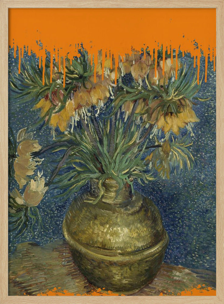 Collage Sonnenblumen und der Spritzer Van Gogh | Poster