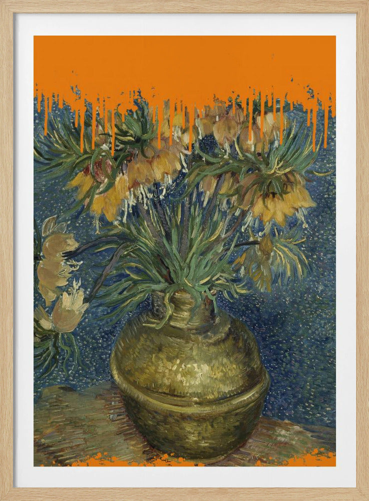 Collage Sonnenblumen und der Spritzer Van Gogh | Poster