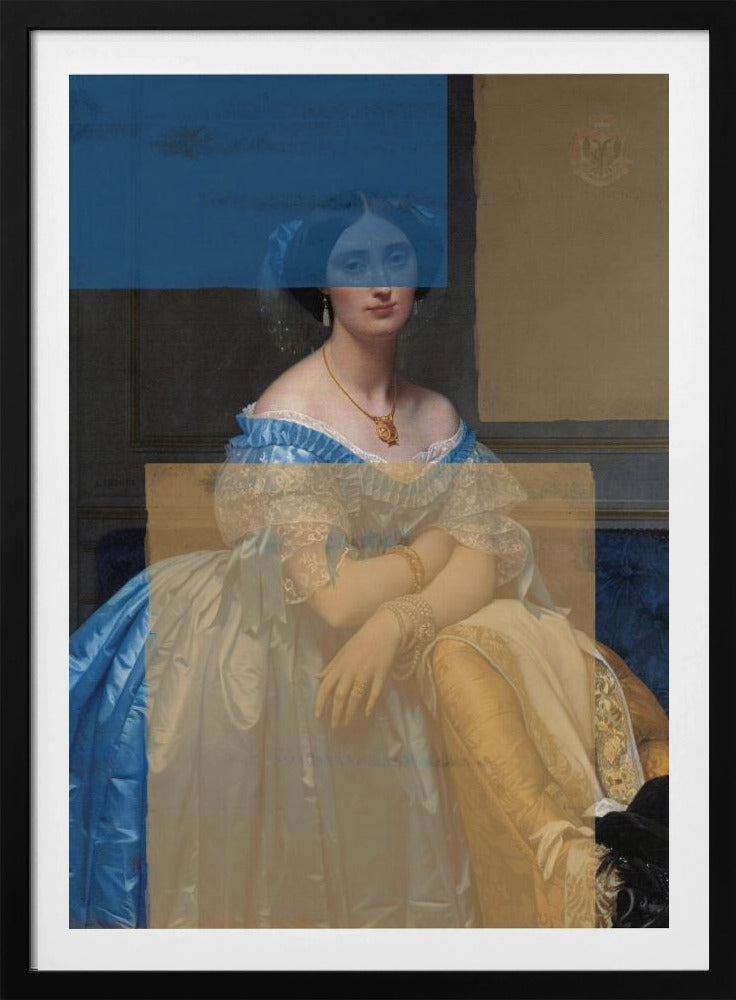 Baroque Portrait Contemporary Collage | Poster