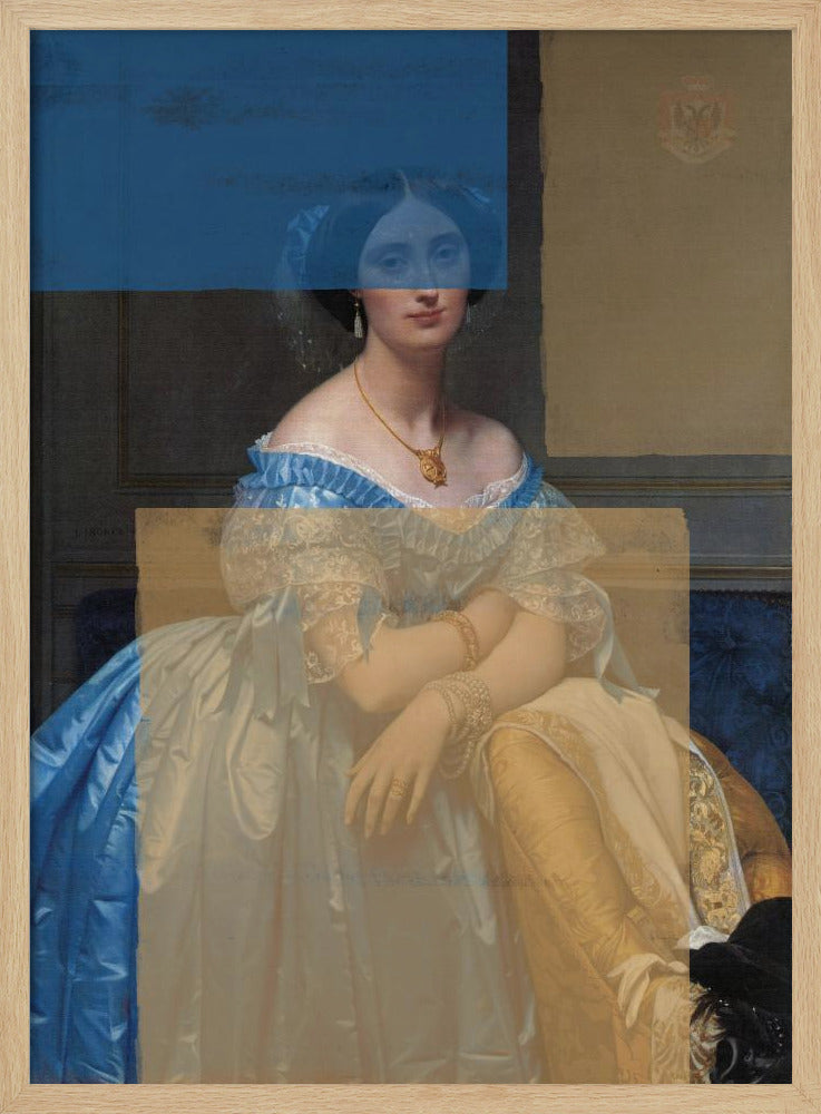 Baroque Portrait Contemporary Collage | Poster