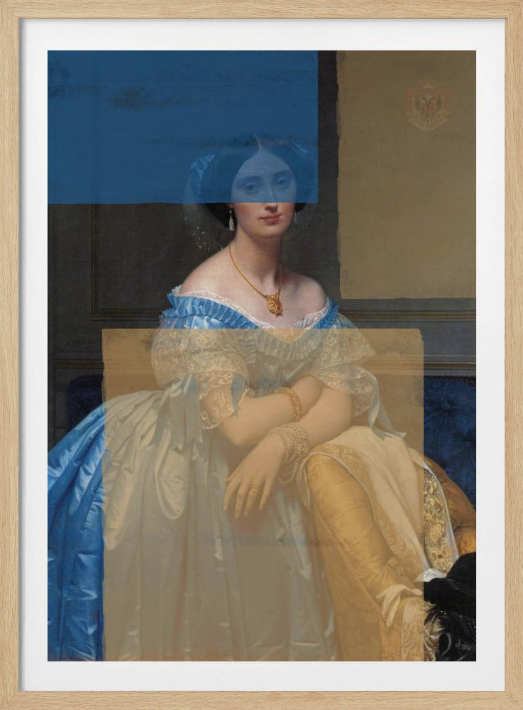 Baroque Portrait Contemporary Collage | Poster