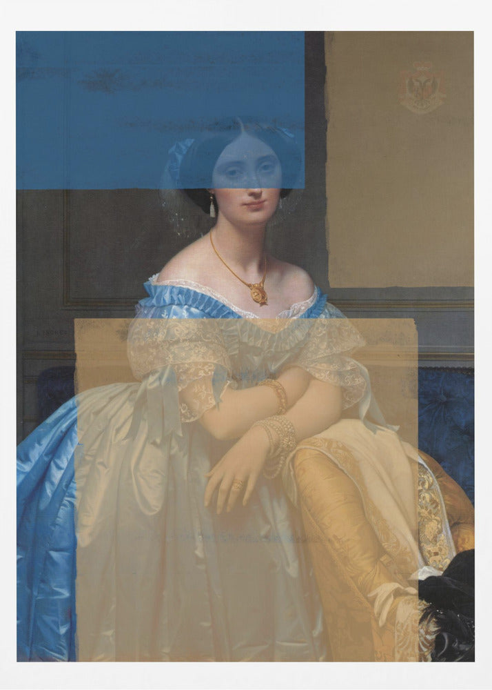 Baroque Portrait Contemporary Collage | Poster