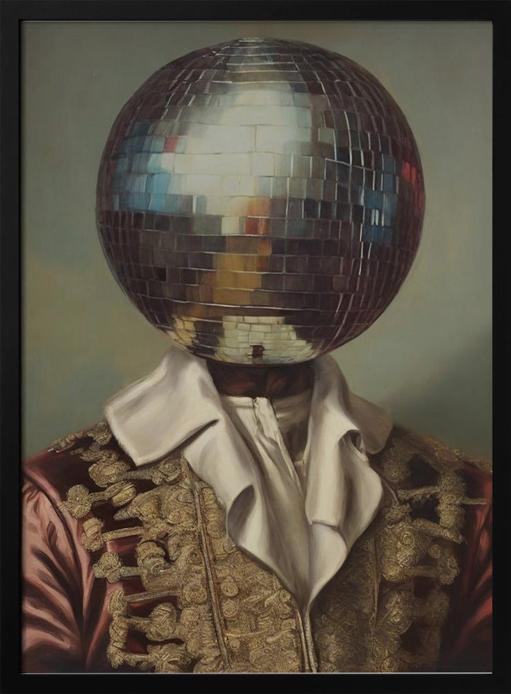 DiscoHead King  / Altered Collage Art | Poster