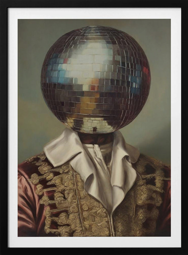 DiscoHead King  / Altered Collage Art | Poster