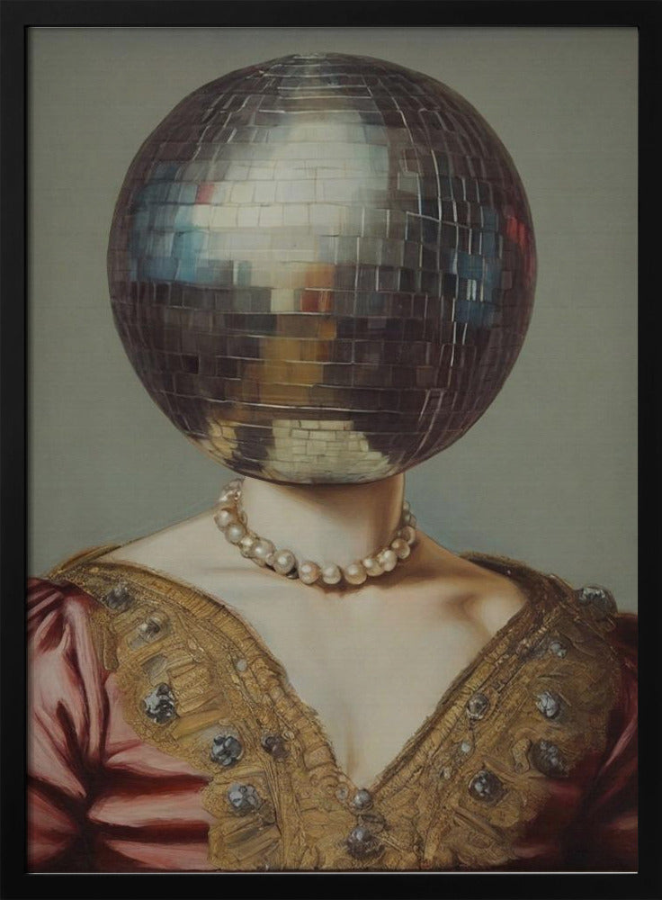 DiscoHead Queen / Altered Collage Art | Poster
