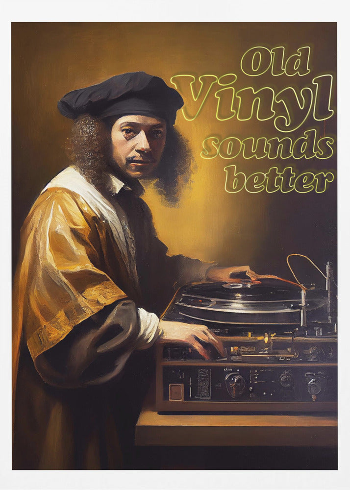 Old Vinyl Sounds Better | Poster