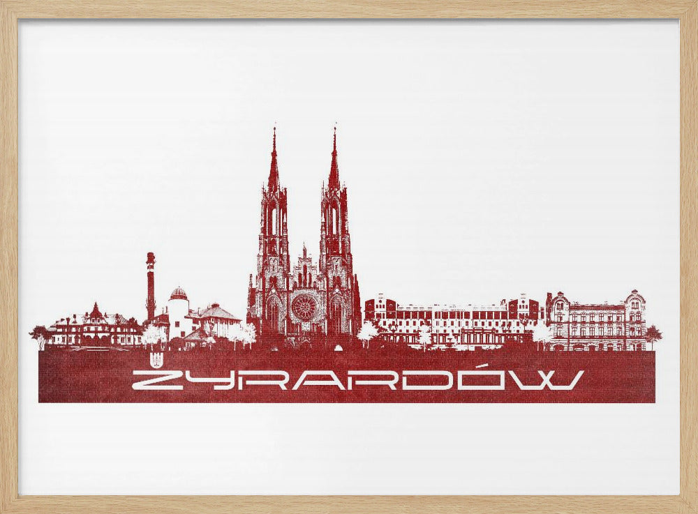 Żyrardów Poland Skyline City Art (2) | Poster