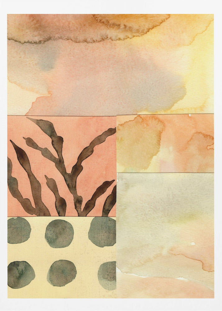 Watercolor abstract composition 9 | Poster