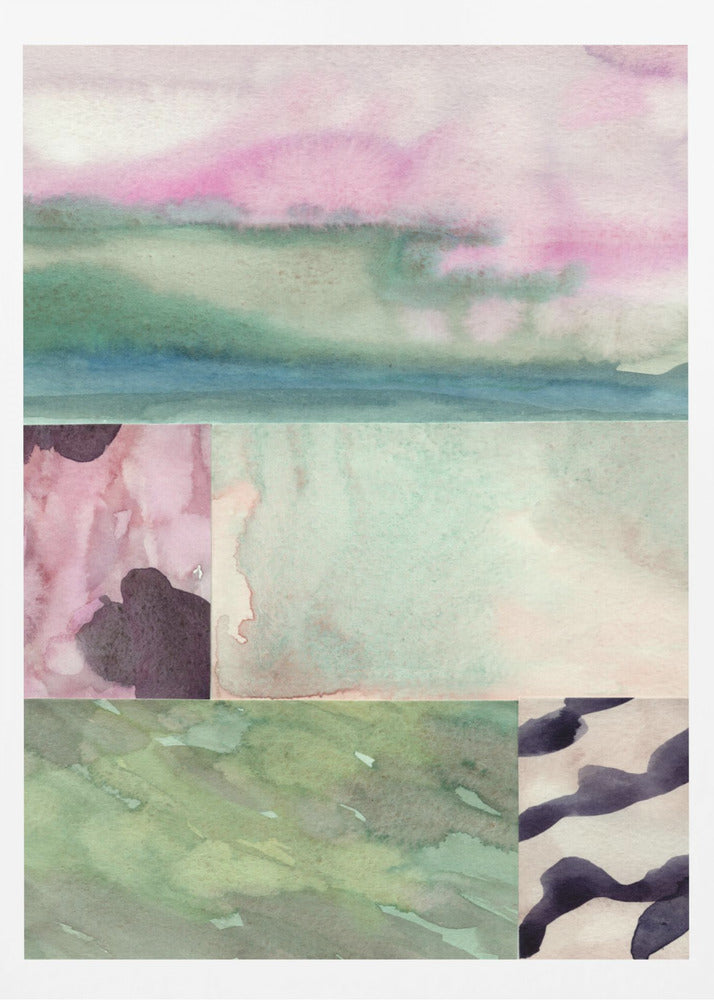 Watercolor abstract composition 10 | Poster