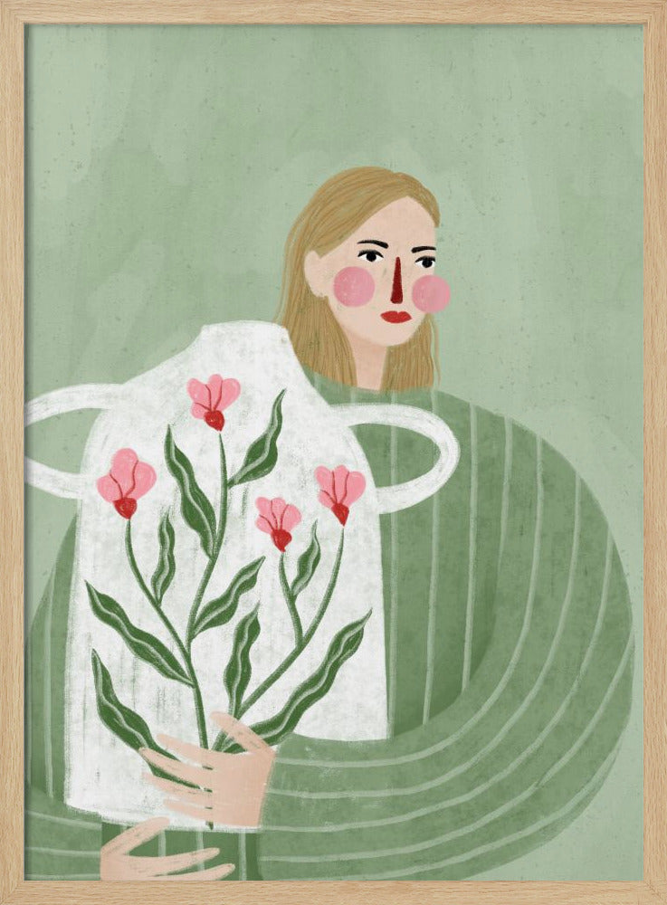 The Woman With Pink Vase | Poster