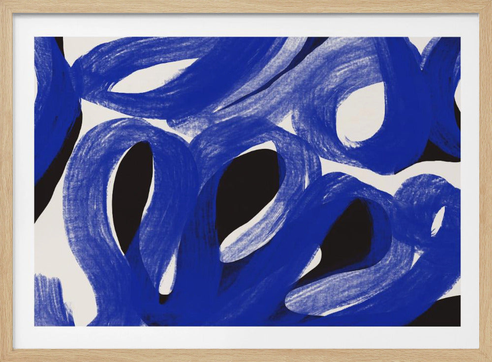 Blue Zen stroke | Poster