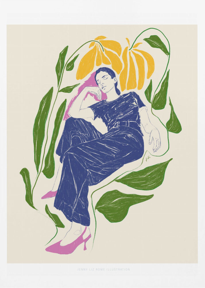 Jlr Quiet in the garden | Poster