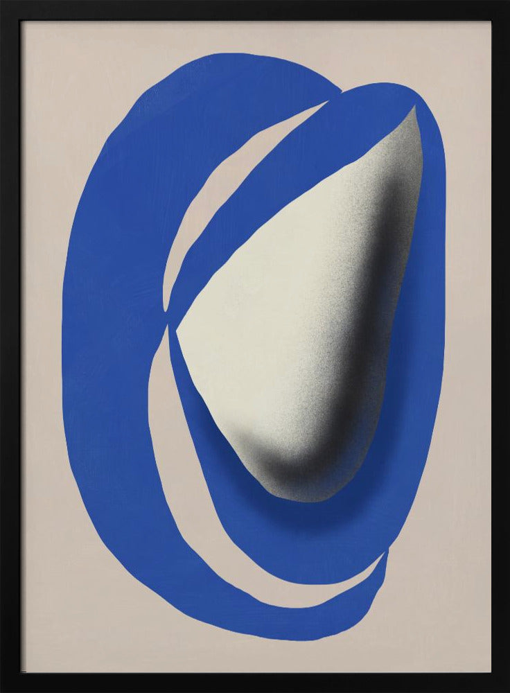 Liquid cobalt blue abstraction | Poster