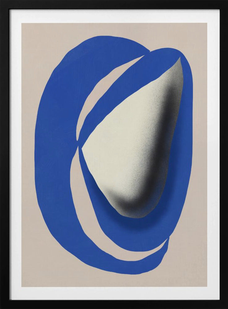 Liquid cobalt blue abstraction | Poster