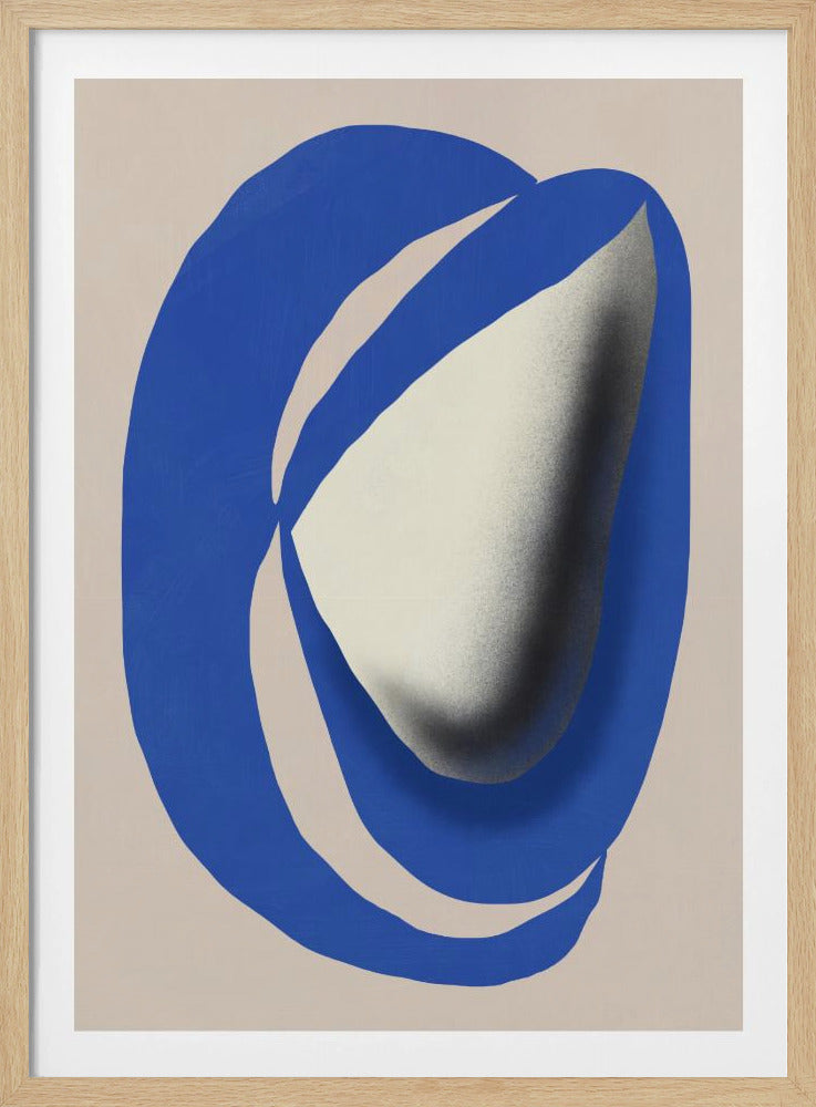 Liquid cobalt blue abstraction | Poster