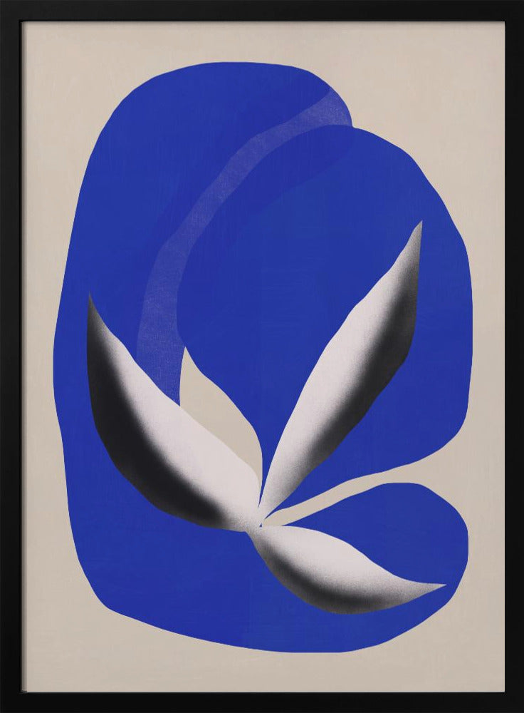 Liquid cobalt blue abstraction 02 | Poster