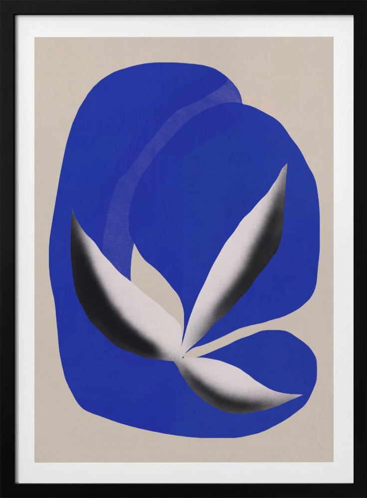 Liquid cobalt blue abstraction 02 | Poster