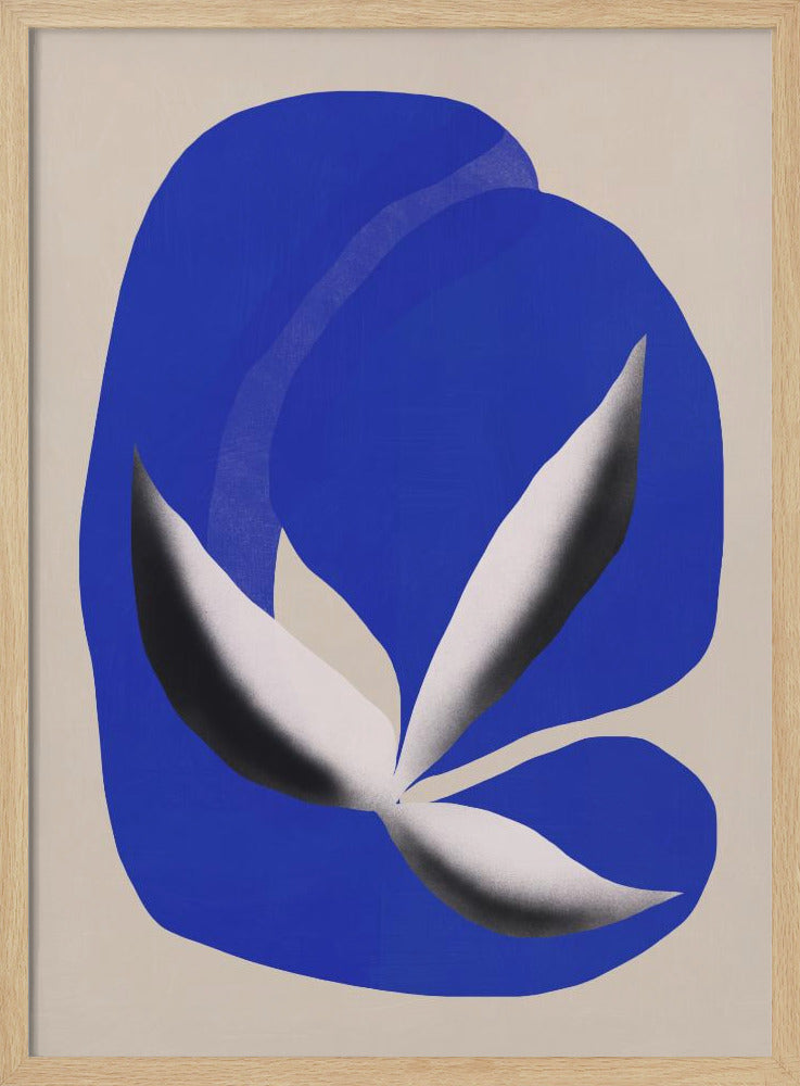 Liquid cobalt blue abstraction 02 | Poster