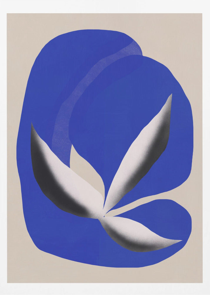 Liquid cobalt blue abstraction 02 | Poster
