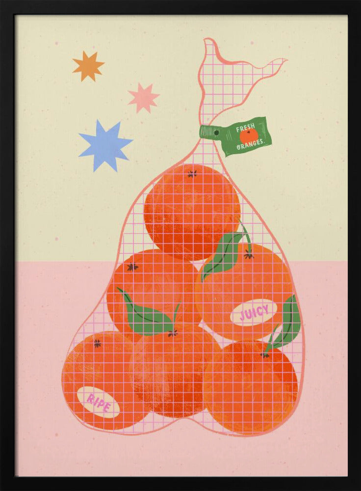 Frische und reife Orangen | Poster