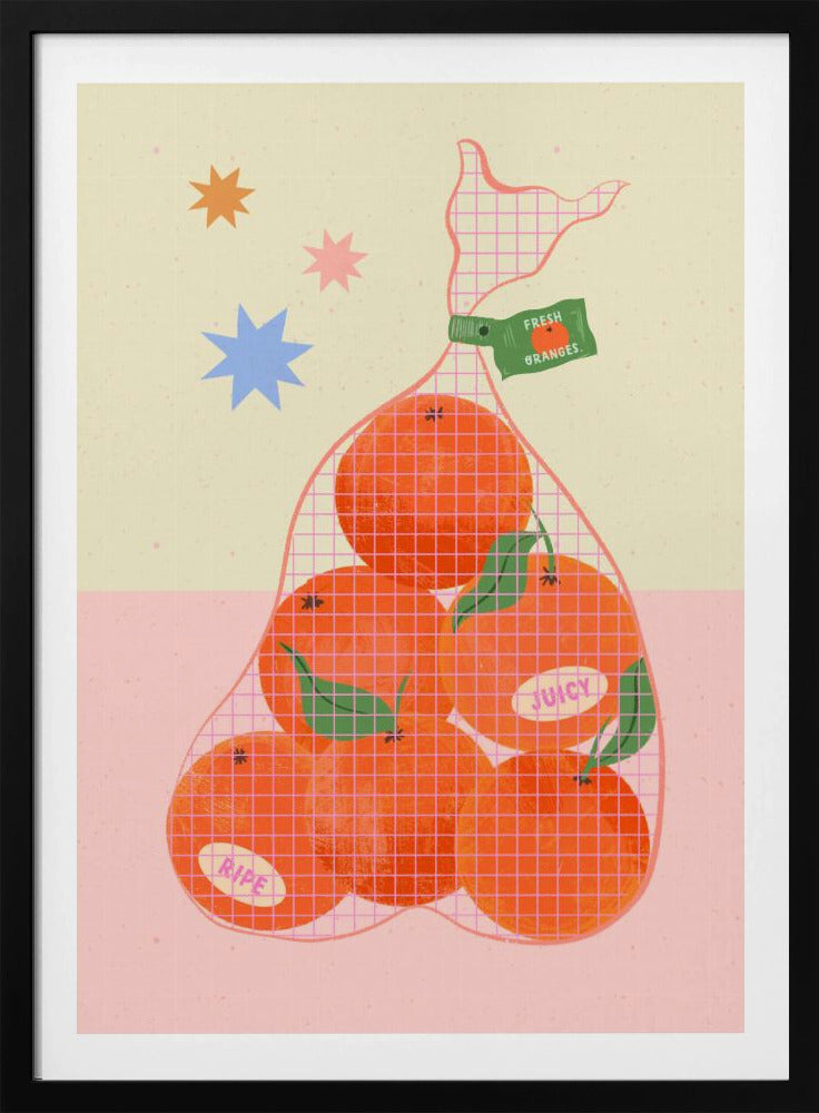 Frische und reife Orangen | Poster