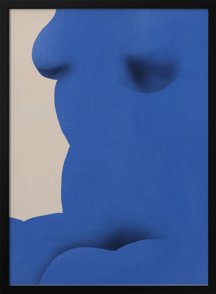 Cobalt blue nude close up | Poster
