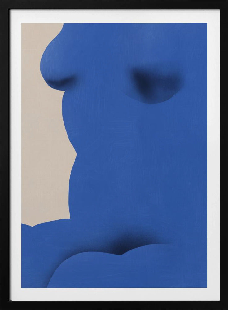 Cobalt blue nude close up | Poster