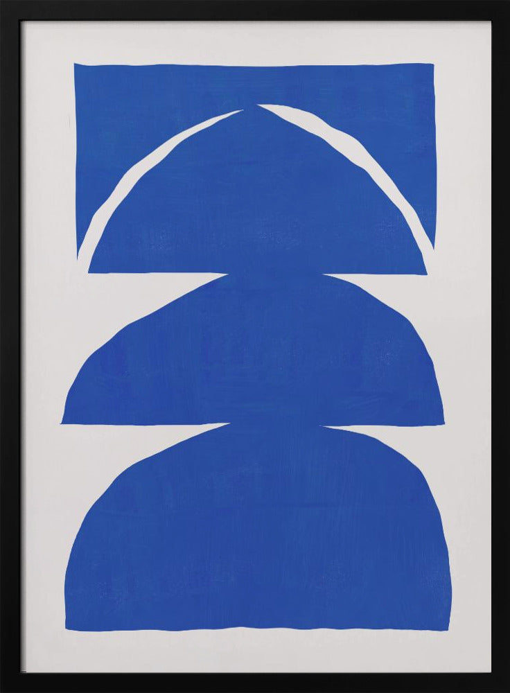 Geometric Shapes On A White Background | Poster