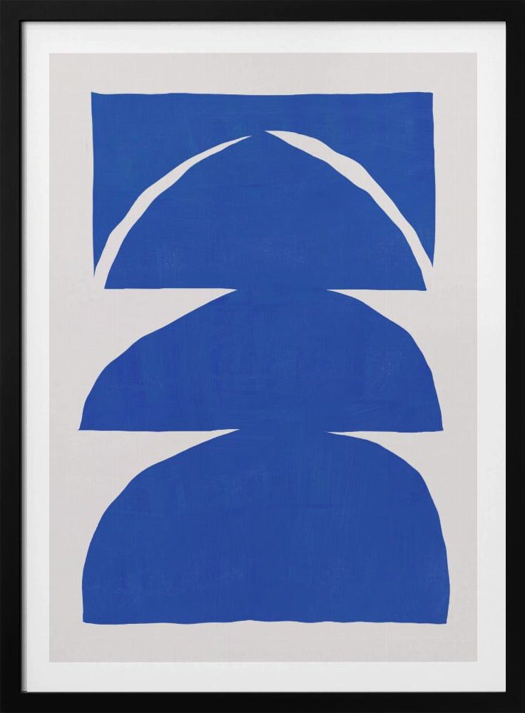 Geometric Shapes On A White Background | Poster