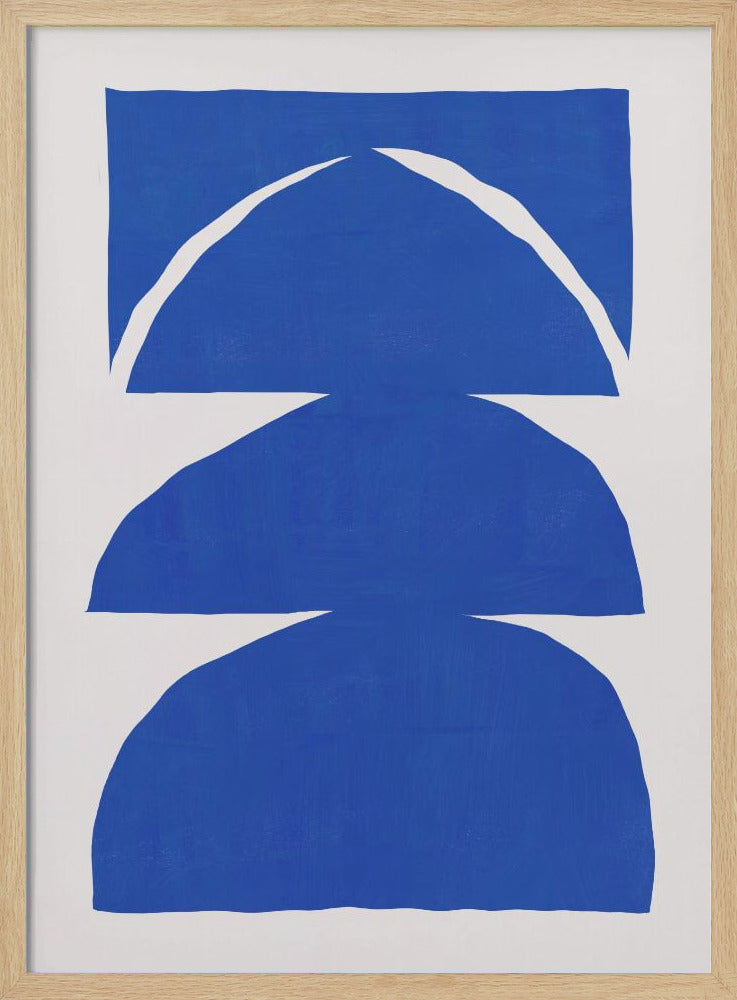 Geometric Shapes On A White Background | Poster