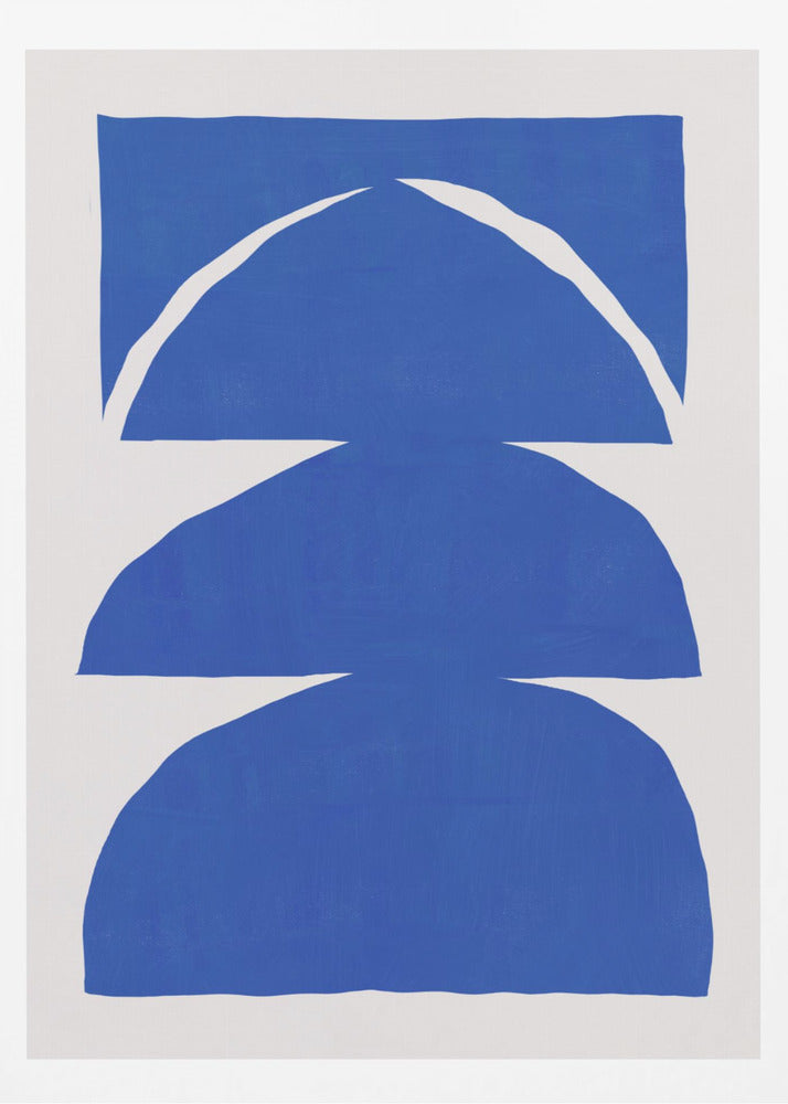 Geometric Shapes On A White Background | Poster